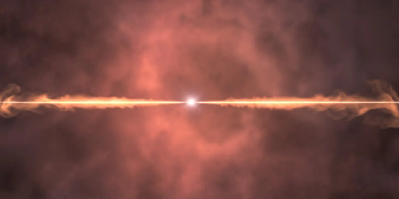 Cosmic explosion in space